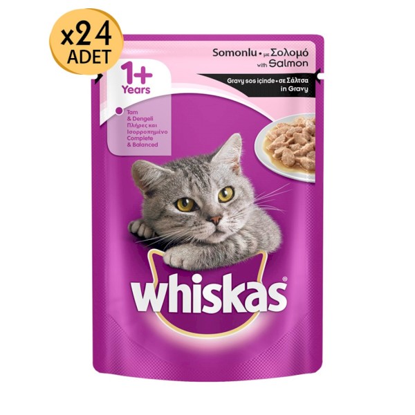 Whiskas Pouch Ton Balıklı Yaş Kedi Maması 100 gr x 24 Adet