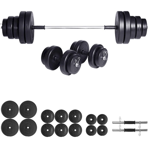 85 KG Halter Seti Dambıl Seti Ağırlık ve Vücut Geliştirme Aleti 85 KG Spor Dumbell Set