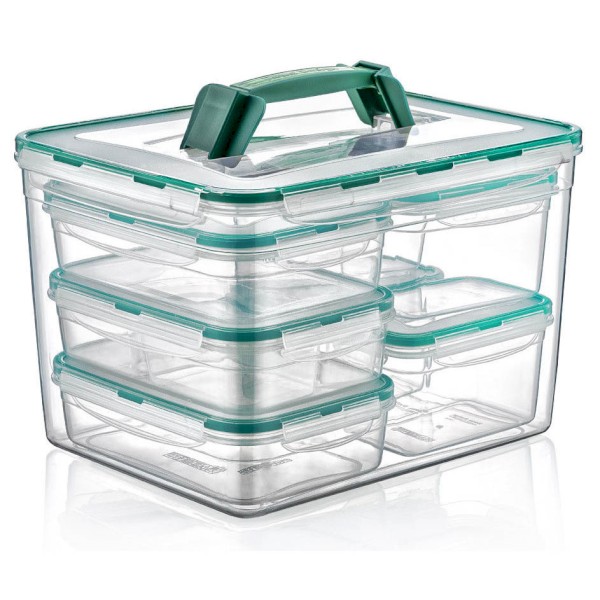 SAKLAMA KABI FRESH BOX KOMBİ SET(BÜYÜK) 8'Lİ LC385 IRAK PLASTİK